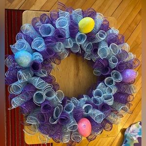 Mesh wreath handmade